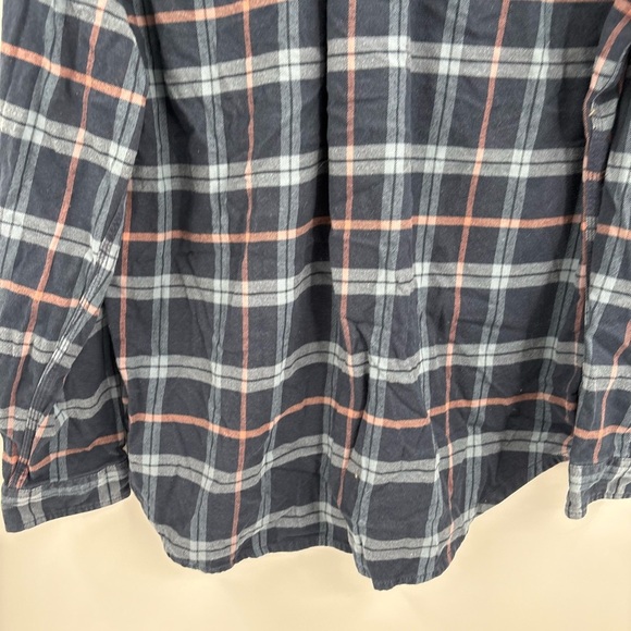 Carhartt Button Shirt blue Flannel Plain Long Sleeve Youth Size XL (16/18) - Picture 10 of 16